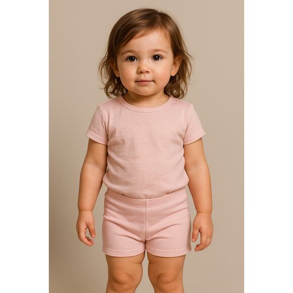 Soft Pink Cotton Bike Shorts Carter’s 3T Toddler - Picture 1 of 5